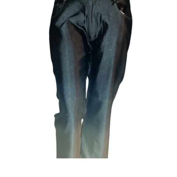 Ombre dyed Blue Jeans - Picture 2 of 9